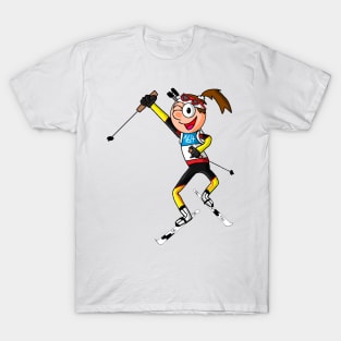 Biathlon girl Comic T-Shirt